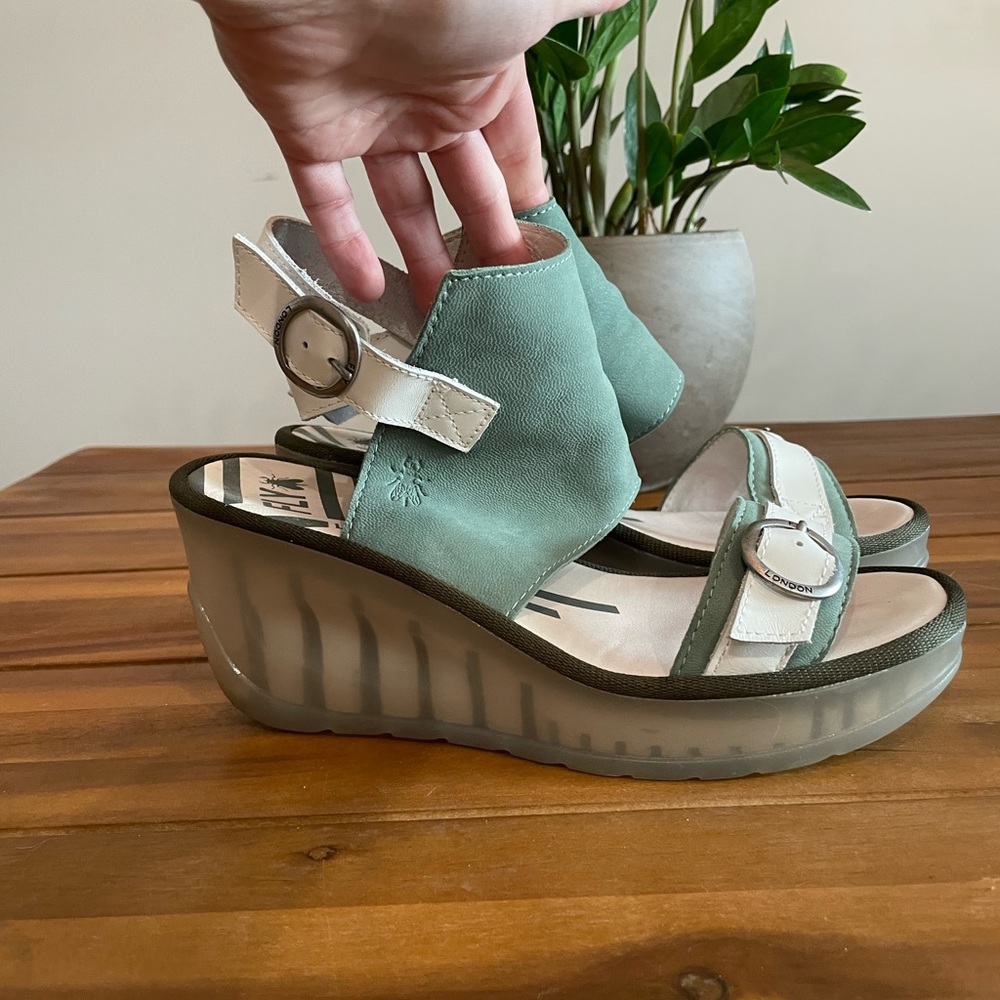 Fly London wedge sandals size 39
